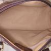 Gucci Boston handbag in beige logo canvas and brown leather - Detail D2 thumbnail