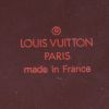 Sac bandoulière Louis Vuitton Messenger en toile damier ébène et cuir marron - Detail D4 thumbnail