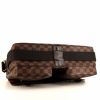 Louis Vuitton Messenger shoulder bag in ebene damier canvas and brown leather - Detail D5 thumbnail