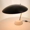 Bruno Gatta, model 8023 desk lamp, in marble, brass and black lacquered metal, Stilnovo edition, publisher's label, 1960s - Detail D2 thumbnail