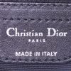 Shopping bag Dior Panarea modello piccolo in tela cannage nera e pelle nera - Detail D3 thumbnail