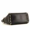 Borsa a tracolla Valentino Rockstud trapeze mini in pelle nera con decoro di borchie - Detail D5 thumbnail
