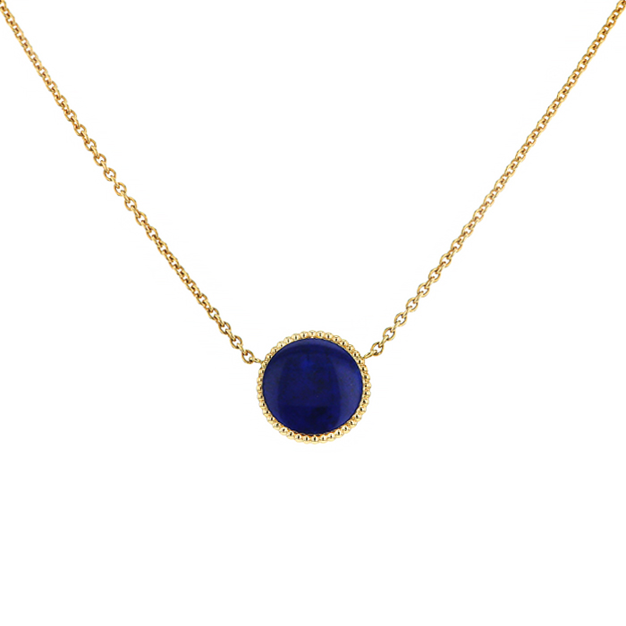 Collier Dior Rose des vents en or jaune,  lapis-lazuli et diamant - Detail D1