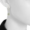 Paire de boucles d'oreilles Dior Rose des vents en or jaune,  turquoise et diamants - Detail D1 thumbnail