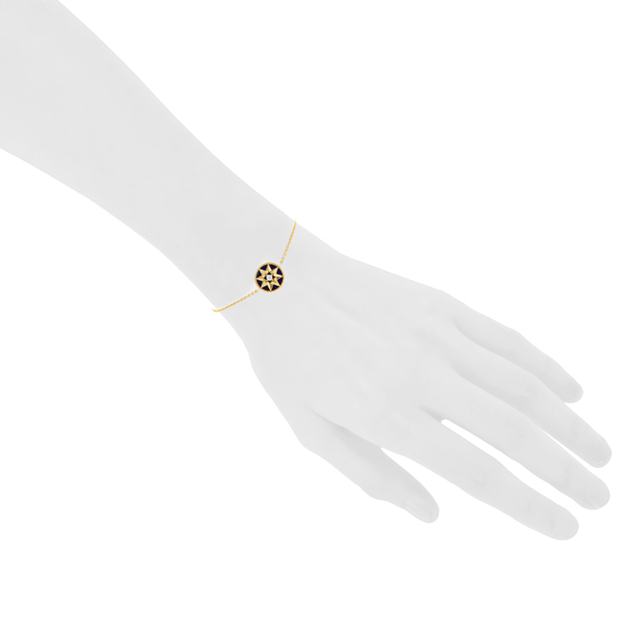 Brazalete Dior Rose des vents en oro amarillo,  lapislázuli y diamante