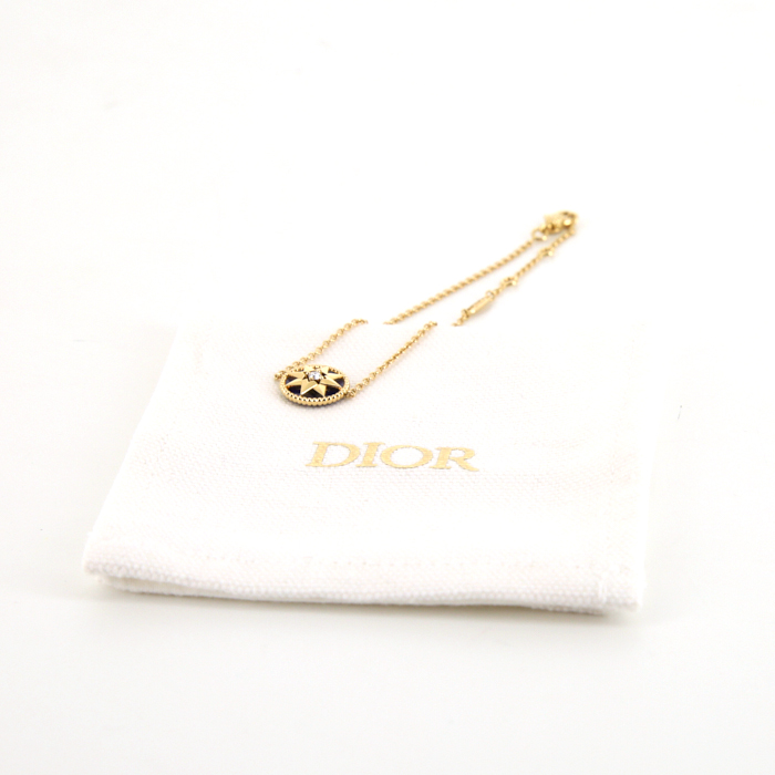 Bracelet Dior Rose des vents en or jaune,  lapis-lazuli et diamant - Detail D3