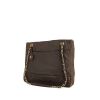 Chanel Vintage Shopping shoulder bag in brown canvas and brown leather - 00pp thumbnail