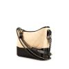 Chanel Gabrielle  shoulder bag in beige quilted leather and black leather - 00pp thumbnail