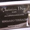 Borsa Dior Lady Dior Edition Limitée Eduardo Terrazzas in pelle bianca e nera con decori geometrici - Detail D4 thumbnail