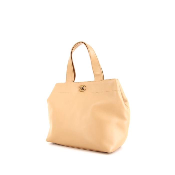 Chanel Vintage handbag in beige leather - 00pp