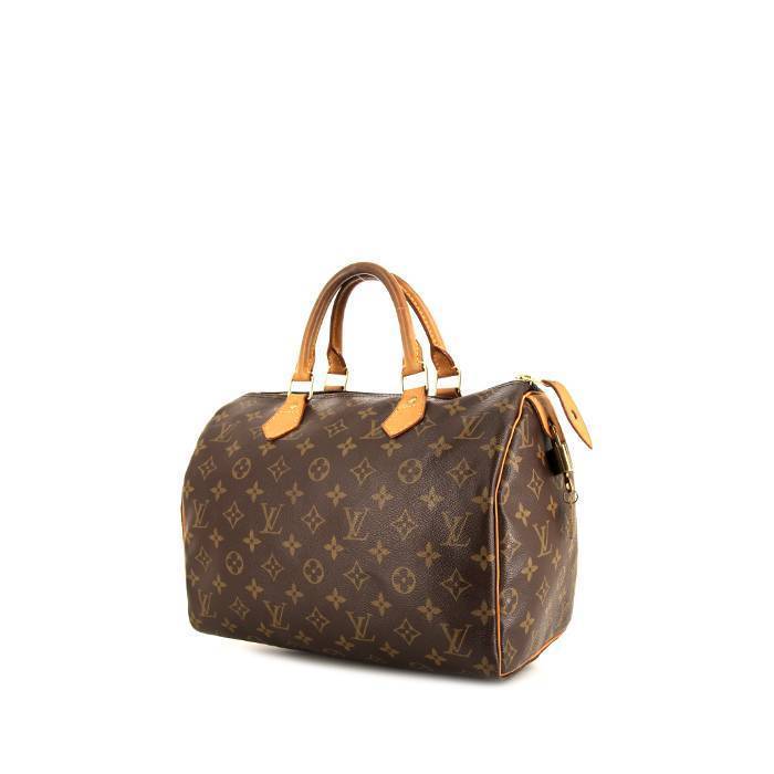 Louis Vuitton - Authenticated Speedy Handbag - Cloth Brown for Women, Good Condition