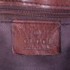 Gucci shopping bag in brown monogram canvas and brown leather - Detail D3 thumbnail