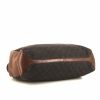 Shopping bag Gucci in tela monogram marrone e pelle marrone - Detail D4 thumbnail