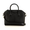 Bolso de mano Givenchy Antigona modelo pequeño en cuero granulado negro - 360 thumbnail