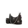 Prada Re-Nylon handbag in black canvas - 00pp thumbnail