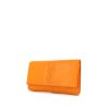 Pochette Saint Laurent Belle de Jour en cuir orange - 00pp thumbnail