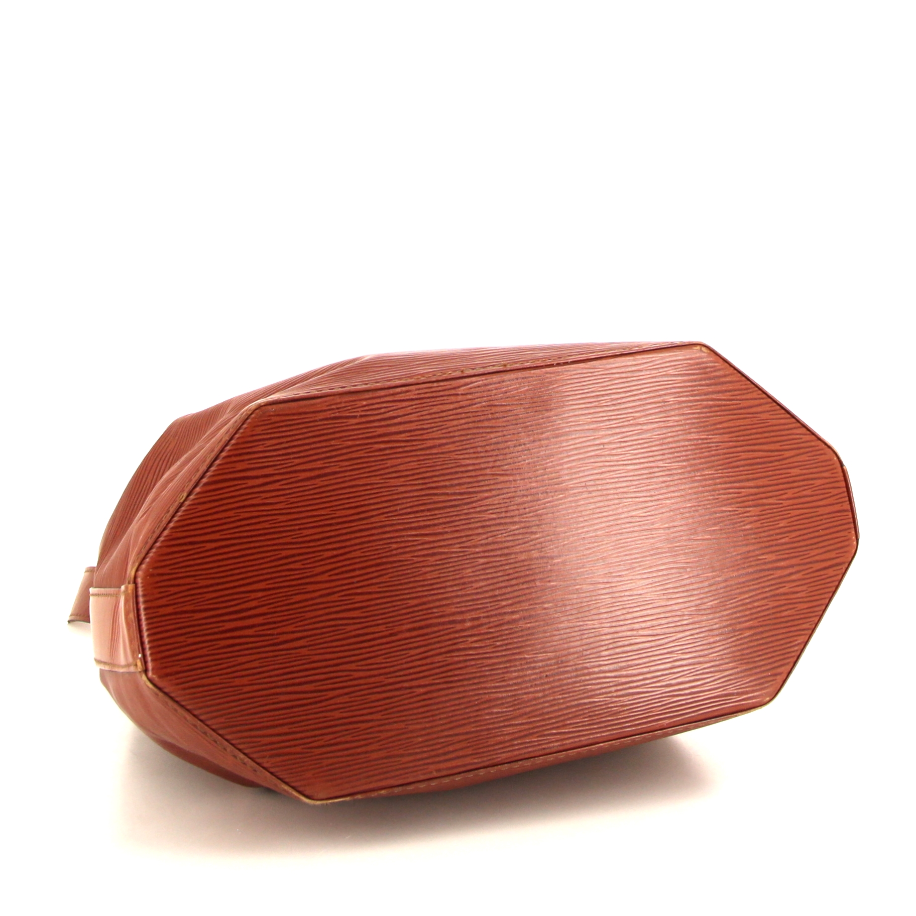 Borsa a spalla Louis Vuitton Sac d'épaule modello grande in pelle Epi marrone - Detail D4