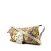 Fendi Maxi Baguette shoulder bag in yellow, green and pink multicolor water snake - 00pp thumbnail