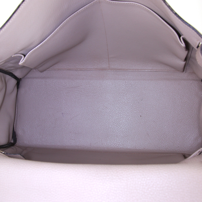 Sac à main Hermes Kelly 40 cm en cuir togo gris-tourterelle - Detail D3