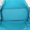Hermes Birkin 35 cm handbag in Bleu Paon leather taurillon clémence - Detail D2 thumbnail