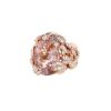 Bague Dior Gourmande grand modèle en or rose,  diamants et saphirs et en morganite rose - 00pp thumbnail