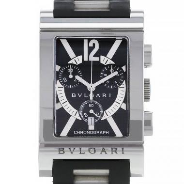 Orologio Bulgari Rettangolo in acciaio Ref :  RTC49S Circa  2000