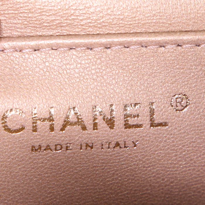 Borsa a tracolla Chanel in pelle trapuntata nera e perle - Detail D3