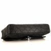 Chanel East West handbag in black quilted grained leather - Detail D4 thumbnail