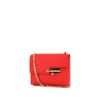 Sac bandoulière Hermès Verrou en cuir Mysore rouge - 00pp thumbnail