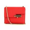 Hermès Verrou shoulder bag in red Mysore leather - 360 thumbnail