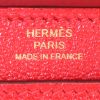 Hermès Verrou shoulder bag in red Mysore leather - Detail D3 thumbnail