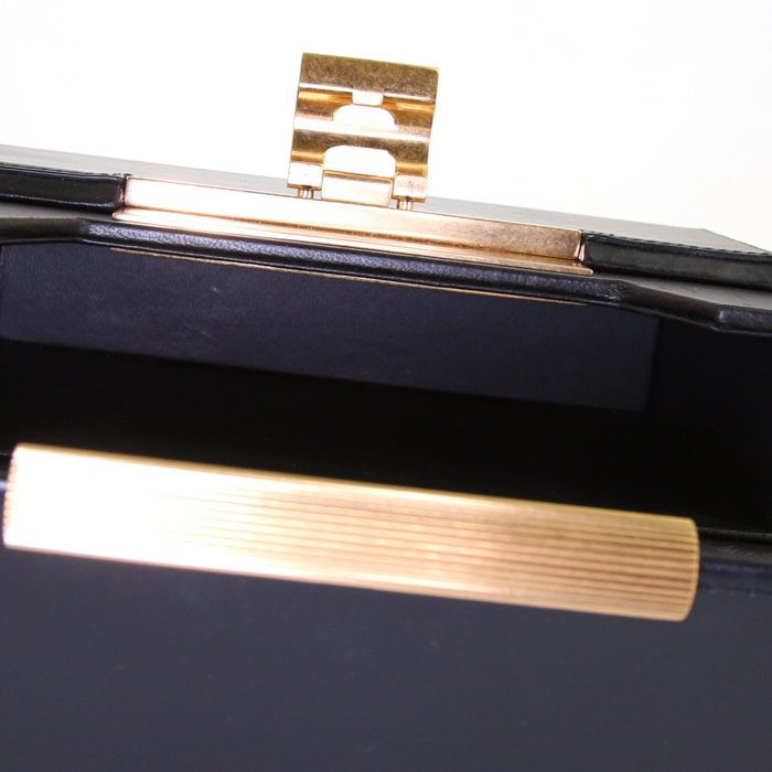 Borsa a tracolla Bottega Veneta Daisey in pelle nera - Detail D2