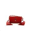 Bolso bandolera Saint Laurent Opyum Box en plexiglás rojo - 360 thumbnail