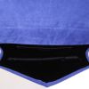 Saint Laurent Belle de Jour pouch in blue patent leather - Detail D2 thumbnail