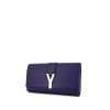 Bolsito de mano Yves Saint Laurent Chyc en cuero azul - 00pp thumbnail