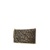 Lanvin clutch in black and gold canvas - 00pp thumbnail