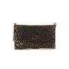 Lanvin clutch in black and gold canvas - 360 thumbnail