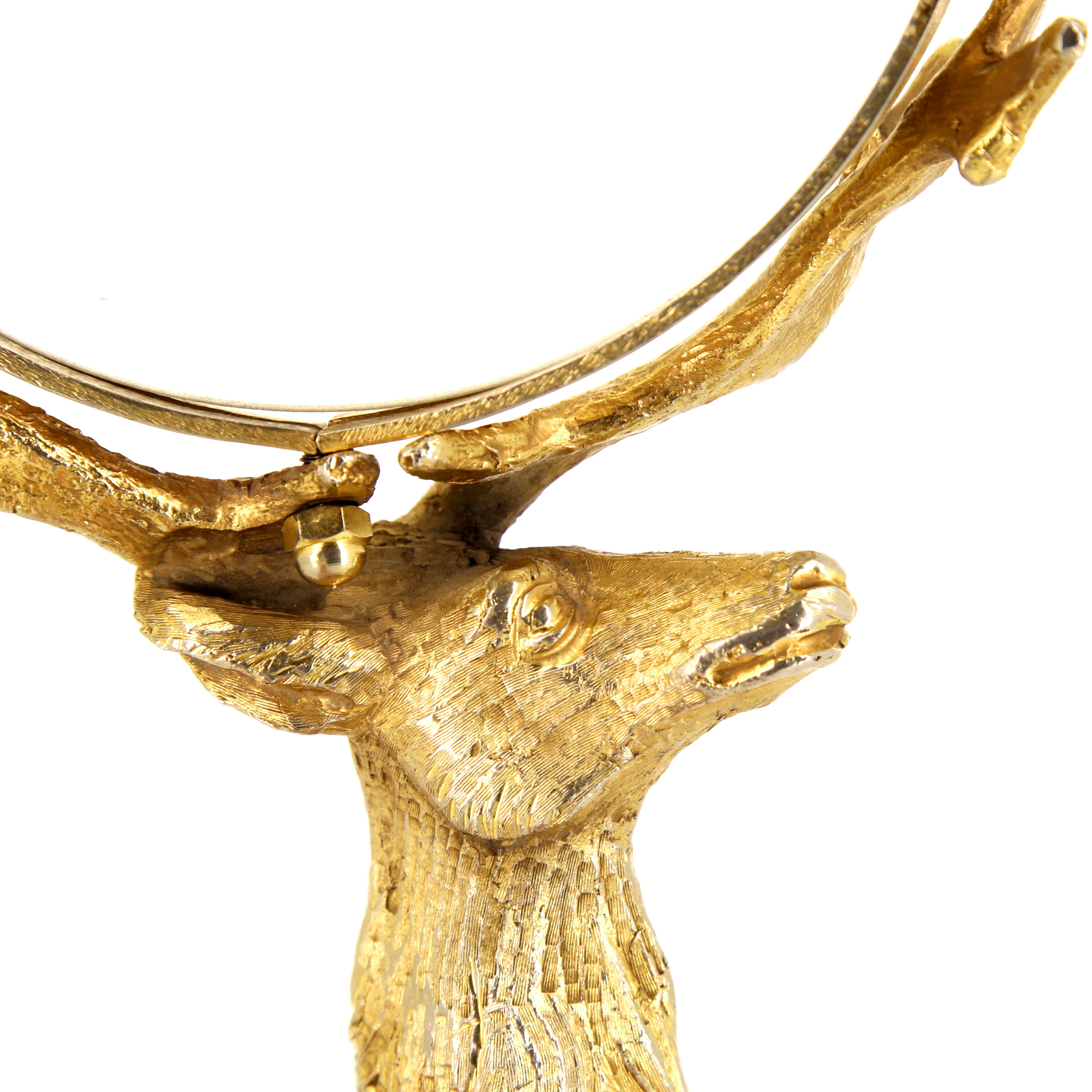 Gabriella Crespi, rare bronze "Deer" magnifying glass, 1970s - Detail D1