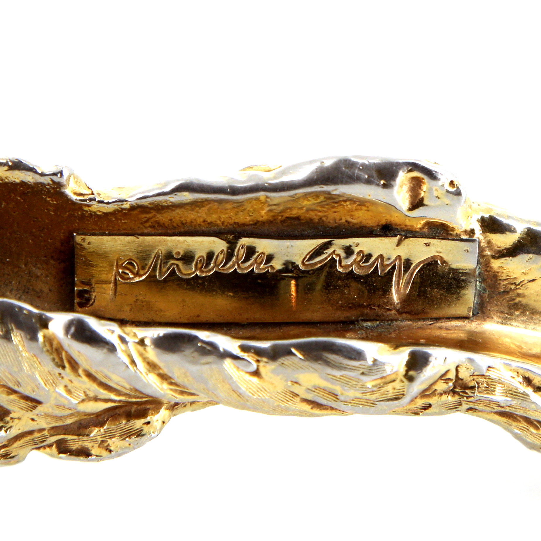 Gabriella Crespi, rare loupe "Cerf" en bronze, années 1970