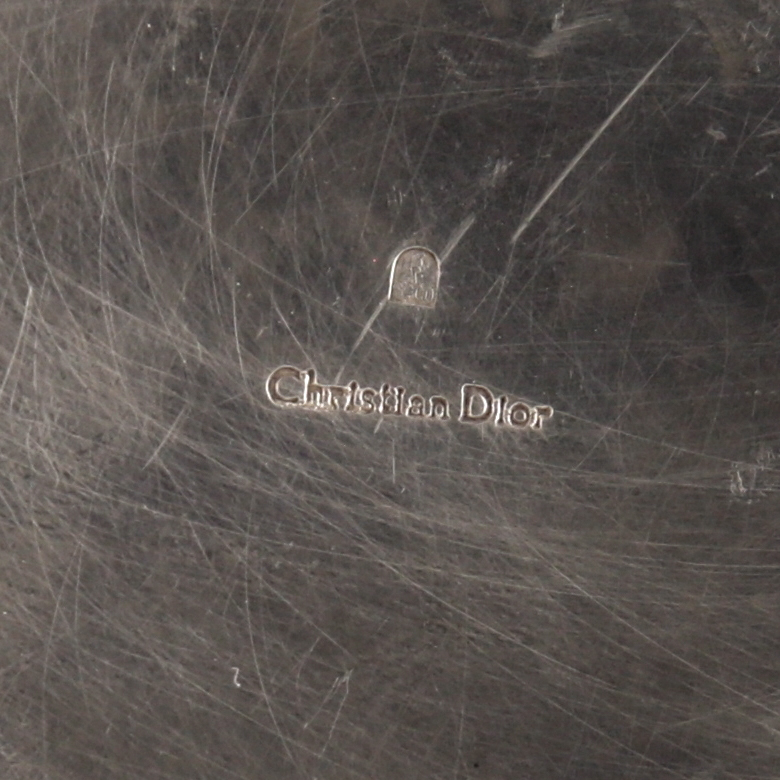 Christian Dior, three small silver plated and hammered metal trinkets, signed, 1970s - Detail D2