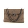 Bulgari Serpenti bag worn on the shoulder or carried in the hand in grey leather - 360 thumbnail