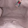 Shopping bag Gucci in pitone e pelle marrone - Detail D2 thumbnail