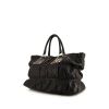 Prada Gaufre handbag in black quilted leather - 00pp thumbnail