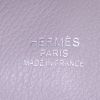 Sac de voyage Hermes Bolide - Travel Bag Baseball en cuir Evercolor Gris Perle et rouge - Detail D4 thumbnail