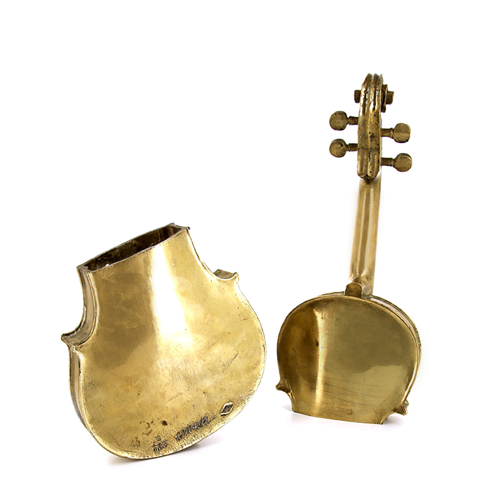 Arman, "Cutout violin", in gilded bronze, signed and numbered, from 1972 - Detail D1