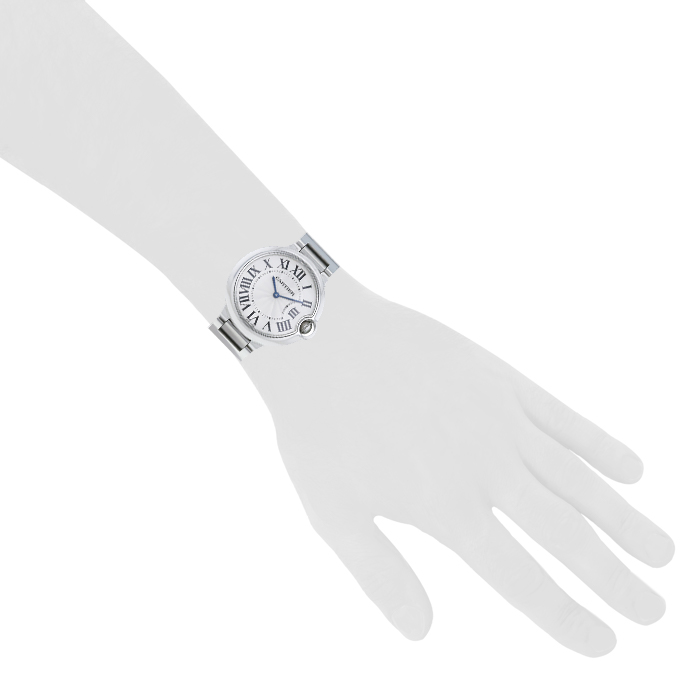 Cartier Ballon Bleu De Cartier watch in stainless steel Ref: 3005 Circa 2009 - Detail D1