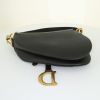 Sac à main Dior Saddle en cuir noir - Detail D4 thumbnail
