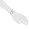 Hermès Boucle Sellier size XL bracelet in silver - Detail D1 thumbnail