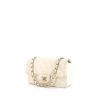 Chanel Mini Timeless shoulder bag in white quilted leather - 00pp thumbnail