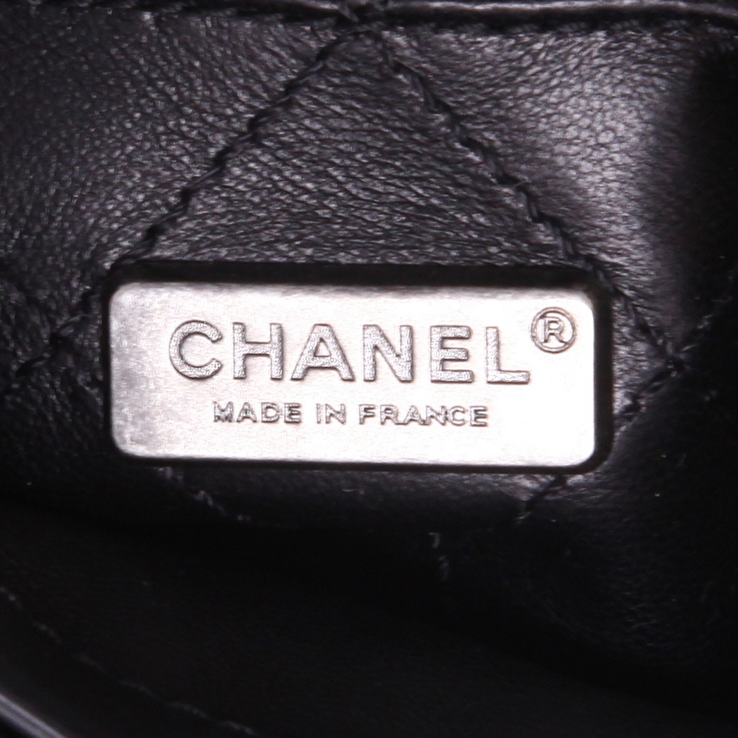 Borsa shopping Chanel  Neo Executive modello piccolo  in pitone grigio scuro - Detail D2